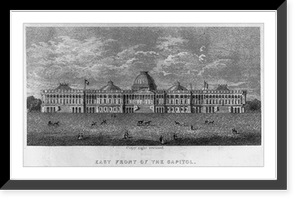 East front of the Capitol ca. 1854, Antique Poster