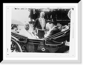 Historic Framed Print, Sultan Mulai Hafid at Marseilles,  17-7/8" x 21-7/8"