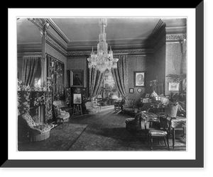 Historic Framed Print, D.C. Washington. Embassies. Ornate interior of British Embassy: room,  17-7/8" x 21-7/8"