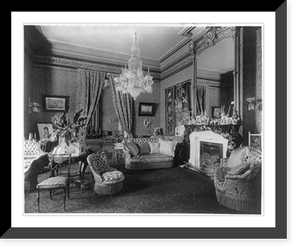 Historic Framed Print, D.C. Washington. Embassies. Ornate interior of British Embassy: room - 2,  17-7/8" x 21-7/8"