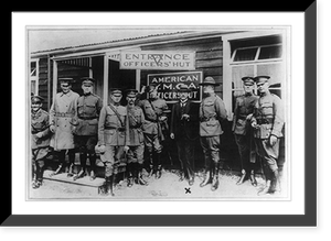 Antique Photo Print - Rudyard Kipling at America, Y.M.C.A. Officers Hut