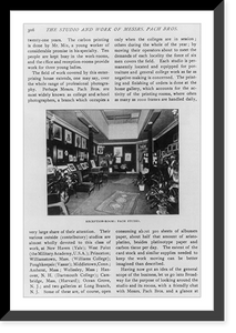 Reception Room: Pach Studio, with page of text of The studio and work of Messrs. Pach Bros"", Antique Wall Art