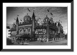 Historic Framed Print, [The Corn Palace, built from 3500 bushels of ear corn, Mitchell, South Dakota] - 3,  17-7/8" x 21-7/8"