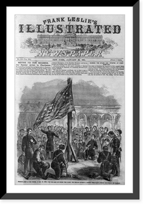 Impressive scene at Fort Sumter - Dec. 27, 1860, Historic Reproduction