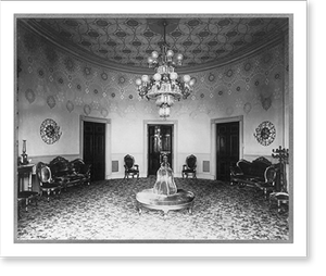 Historic Architecture - White House - Interior. Blue Room