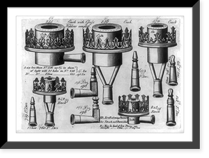 Lamps, chandeliers, and pipe fixtures for gas lamps, highly ornamented ca 1830-1850, Antique Wall Art