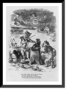 Hey diddle, diddle, the Cat and the Fiddle,, Historic Print