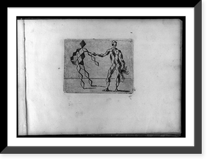 Composite figures in cubist and surrealistic style composed of materials such as chain links, tubes, sieves and tennis racquets - 11, Antique Print