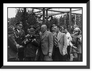 Hermann G&ouml;ring with drawn cross-bow at the Reich's meeting of German foresters at Lake Werbellin, Vintage Poster