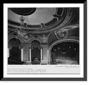 Fox Academy of Music, 14th St., near Irving Place, New York City: detail of ceiling, plate 8, Historic Print
