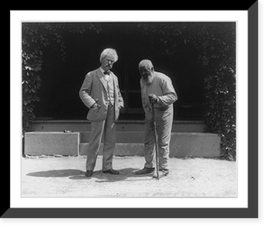 Samuel Clemens and John T. Lewis (an elderly African American man), both full length, standing Classic, Historic Print