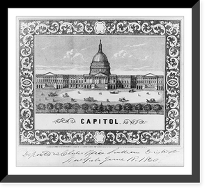 Historic Framed Print, Capitol,  17-7/8" x 21-7/8"