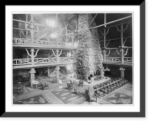 Vintage Landscape - Yellowstone - The lobby, Old Faithful Inn