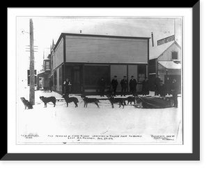 The remains of Judge Humes arriving in Valdez from Fairbanks, Antique Poster