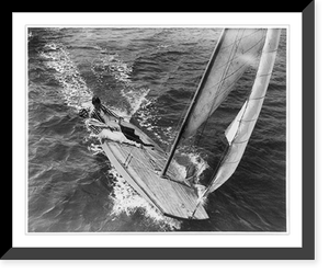 2 skipperettes at helms as skimmer yachts race: nautical excitement aplenty as baby craft compete, Long Beach Calif. Dorothy Russell and Grace Coady riding the waves at Alamitos Bay Timeless Wall