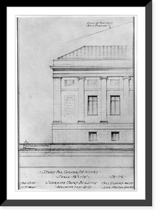 Repr. of architectural drawings and photos of U.S. Supreme Court building, Washington, D.C., 1928-1931; Cass Gilbert, architect - 5, Vintage Print