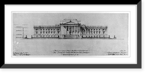 Repr. of architectural drawings and photos of U.S. Supreme Court building, Washington, D.C., 1928-1931; Cass Gilbert, architect - 8 Classic, Antique Wall Art