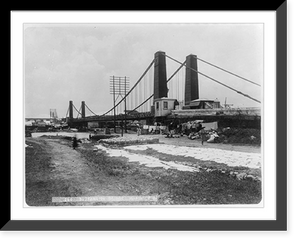 Historic Framed Print, Manila, Philippine Islands: Suspension bridge,  17-7/8" x 21-7/8"