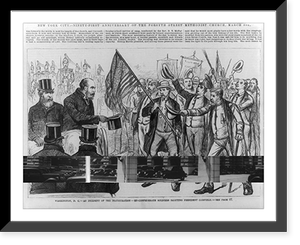 Washington, D.C. - an incident of the inauguration - ex-confederate soldiers saluting President Garfield, Vintage Poster