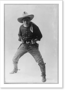Vintage Portrait - Tom Mix, full-length portrait, standing, 1880
