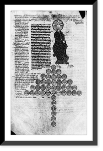 Page from 13th c. ms of Justinian's Institutes Classic, Vintage Wall Art