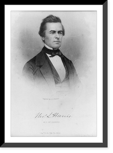 Historic Framed Print, [Thomas L. Harris, head-and-shoulders portrait, facing right],  17-7/8" x 21-7/8"