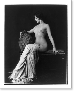 Historic Portrait - Dorothy Knapp, full-length portrait, seated, nude