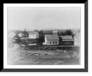 Panorama of Mooseriver Village, Antique Wall Art