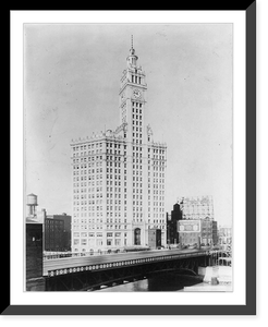 Historic Framed Print, Wrigley Building, Chicago, Ill.,  17-7/8" x 21-7/8"