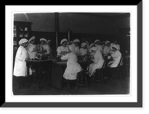 Historic Framed Print, Bread Making as Mother Makes it. Boston 1915 Exhibit. Location: Boston, Massachusetts.,  17-7/8" x 21-7/8"