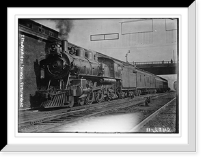 Historic Framed Print, Dynamiters' train, Indianapolis,  17-7/8" x 21-7/8"