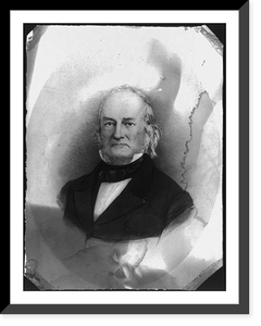 Duff Green, 1791-1875, head-and-shoulders portrait, facing left, Vintage Print
