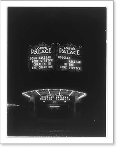 Antique Photo Print - Washington, DC - Loew's Palace Theater