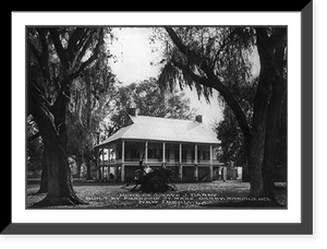 Louisiana. New Iberia. Octave J. Darby home, built in 1813, Antique Poster