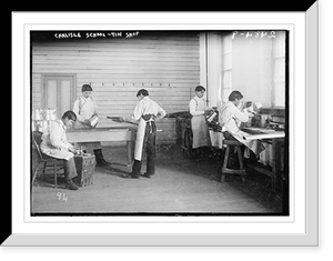 Historic Framed Print, Carlisle School - Tin Shop,  17-7/8" x 21-7/8"