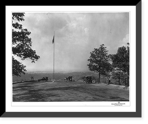 Iroquois Park, Observation Point on top of hill, looking toward Louisville, Kentucky, Antique Print