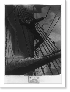 Vintage Photo Print - Mobile, Alabama - Lashed to the shrouds (1)