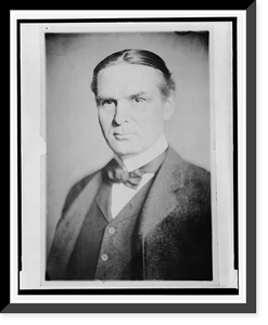 Historic Framed Print, [Ernest Flagg, head and shoulders portrait, facing left],  17-7/8" x 21-7/8"