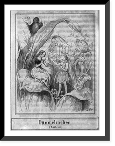 Vintage Photo Print - Däumelinchen - Vintage Home Decor Print