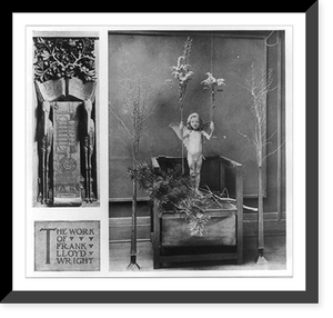 The Work of Frank Lloyd Wright", exhibited at the Chicago Art Institute, March 1902: 2 sculpture groups", Historic Print