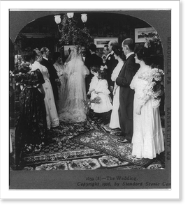 Antique Photo Print - Weddings - The wedding - Framed Wall Art Gift Idea