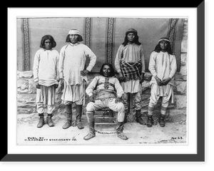 5 Apache Indians, Tucson, Arizona, Vintage Poster