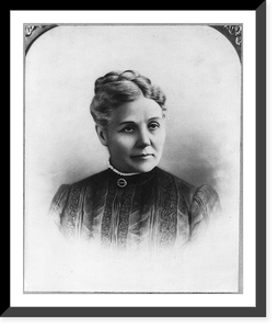 Anna Reeves Jarvis, d. 1905. Head and shoulders portrait, facing right. Mrs. Granville E. Jarvis, Historic Print