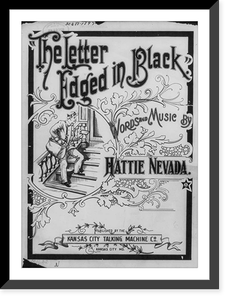 Historic Framed Print, The Letter Edged in Black,  17-7/8" x 21-7/8"