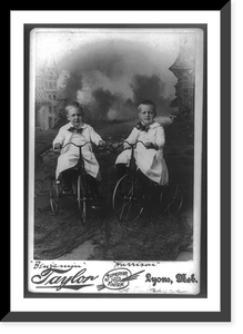 Portraits of children named after Pres. Benj. Harrison and V.P. Morton, 1889-1892: Benjamin & Harrison Odentraggs, Historic Reproduction