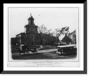 Historic Framed Print, First Presbyterian Church, Buffalo, N.Y.,  17-7/8" x 21-7/8"