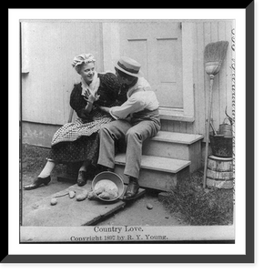 Historic Framed Print, Country love,  17-7/8" x 21-7/8"