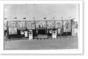 Vintage Americana Print - Circus & Carnival - Entrance to circus, 1925