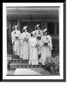 Historic Framed Print, First high school graduates - 1942,  17-7/8" x 21-7/8"