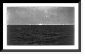 View from S.S. CARPATHIA of iceberg which sank the Titanic, Antique Wall Art